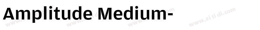 Amplitude Medium字体转换